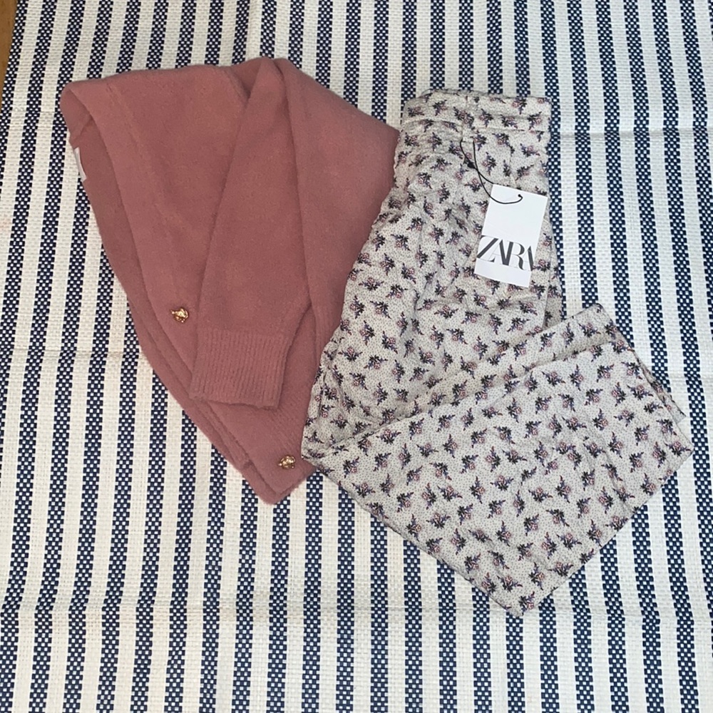ZARA Girls (9) Sweater w/ NWT Pants Set